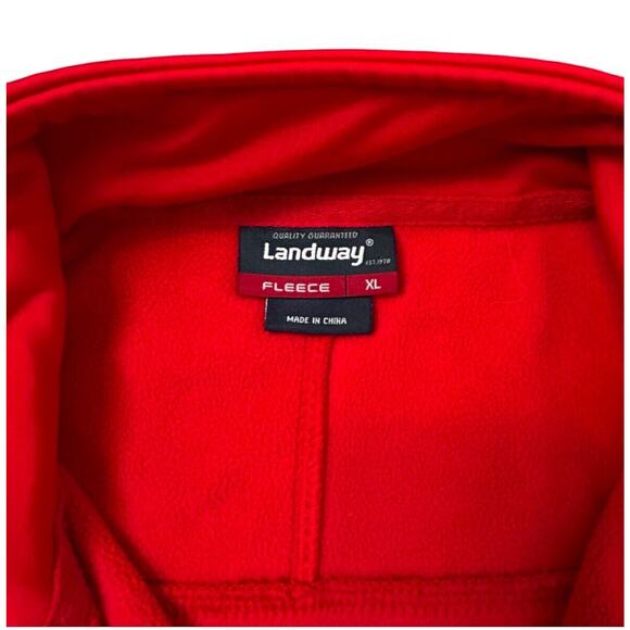 NASCAR on FOX Full Zipper Fleece Lined Polyester Jacket Red Men's Size XL - Picture 8 of 12